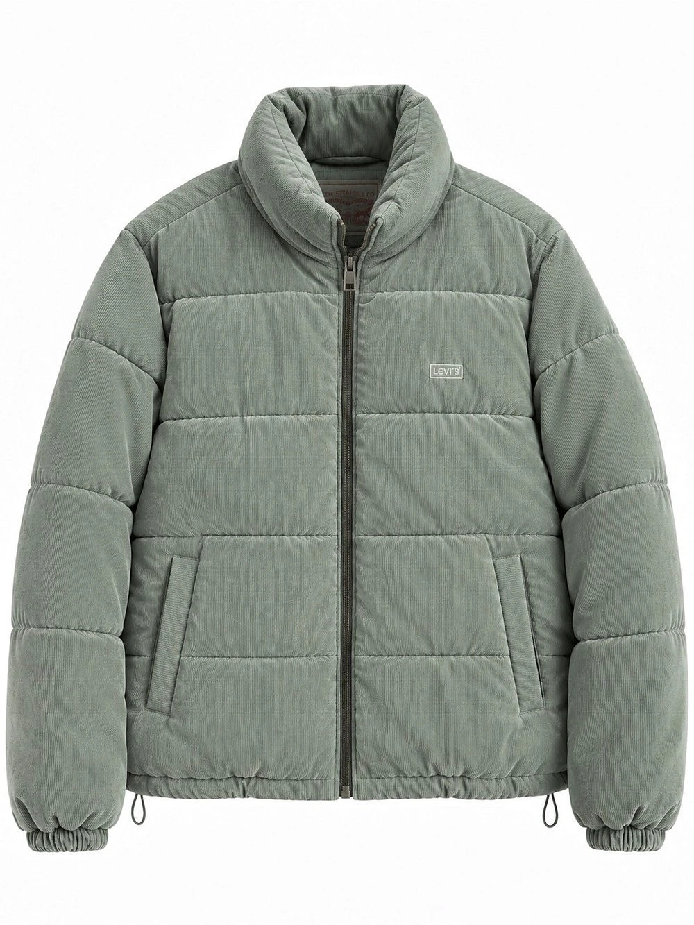 Levi Strauss & Co. Corduroy Puffer Jacket in Green Size Medium